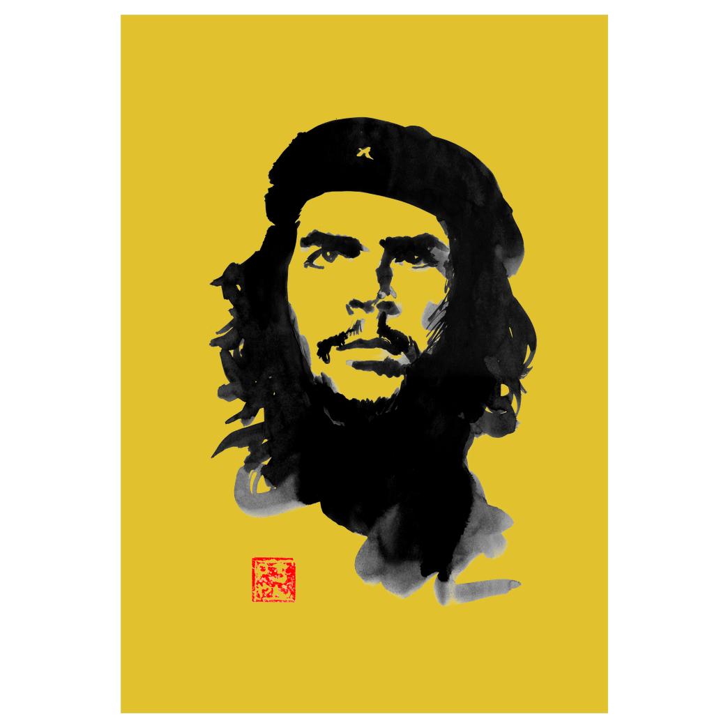 Péchane Guevara Druck Art Print yellow