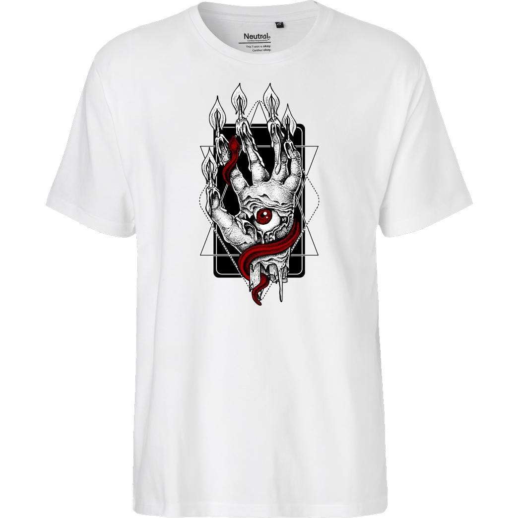 vonKowen Hand of Glory T-Shirt Fairtrade T-Shirt - white