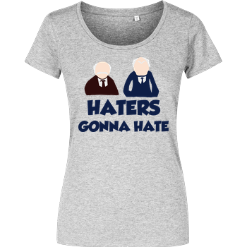 Haters gonna hate Girlshirt heather grey