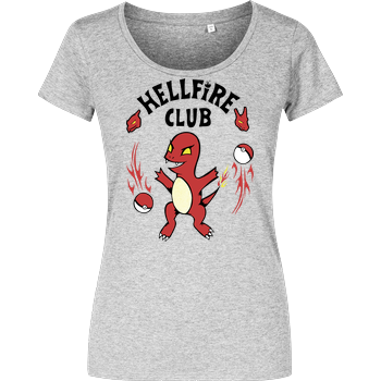 Hell-Fire Club Girlshirt heather grey