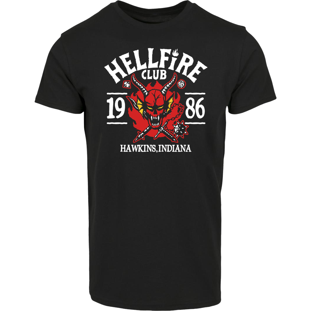 Demonigote Shirts Hell Indiana T-Shirt House Brand T-Shirt - Black