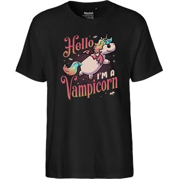 Hello, I_m A Vampicorn Fairtrade T-Shirt - black