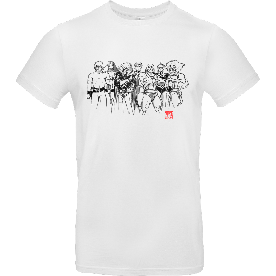 Péchane heroes T-Shirt B&C EXACT 190 -  White