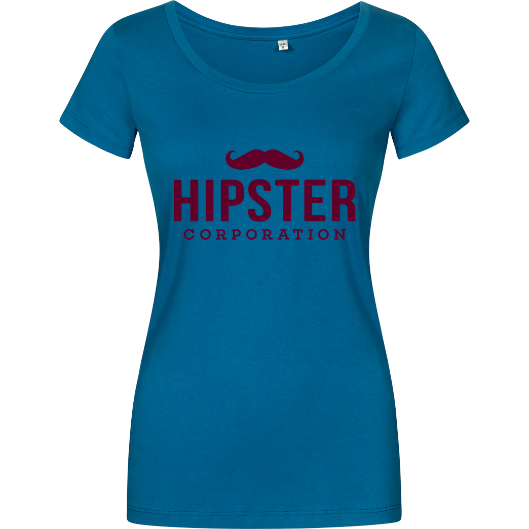 Geek Revolution Hipster Corporation T-Shirt Girlshirt petrol