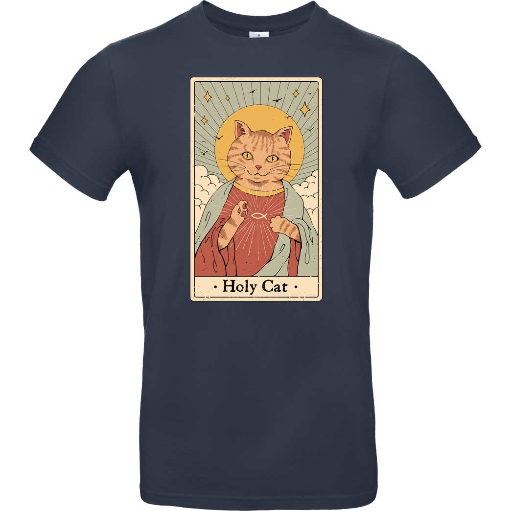 Vincent Trinidad Holy Cat! T-Shirt B&C EXACT 190 - Navy