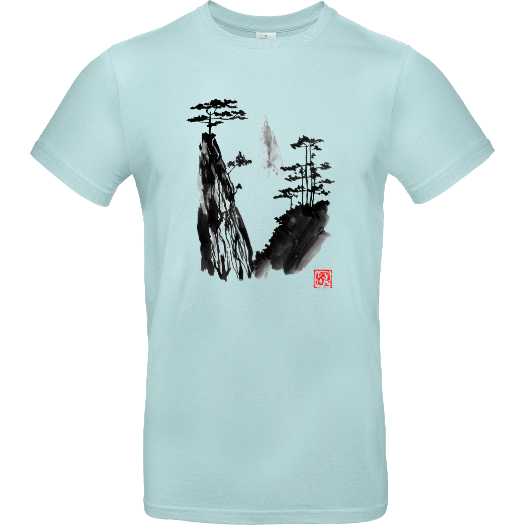 Péchane holy mountain T-Shirt B&C EXACT 190 - Mint