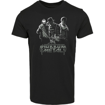 Horror Metal House Brand T-Shirt - Black