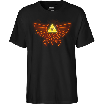 Hyrule Fire Crest. Fairtrade T-Shirt - black