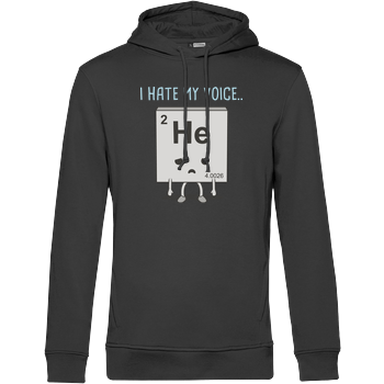 i hate my voice B&C HOODED INSPIRE - black
