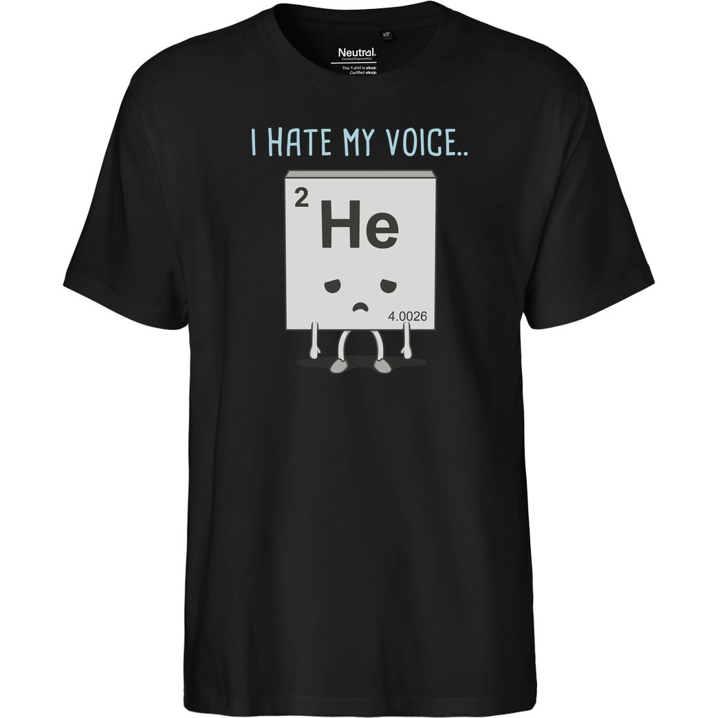 Raffiti Design i hate my voice T-Shirt Fairtrade T-Shirt - black