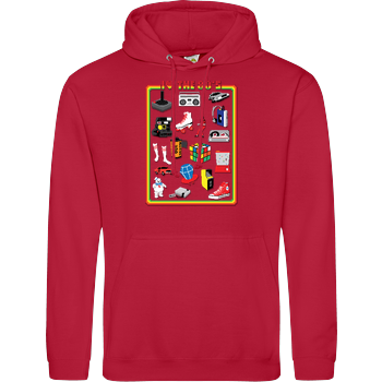 I Love the 80s JH Hoodie - red