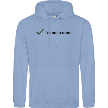 I'm not a Robot JH Hoodie - sky blue
