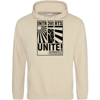 Introverts Unite JH Hoodie - Sand