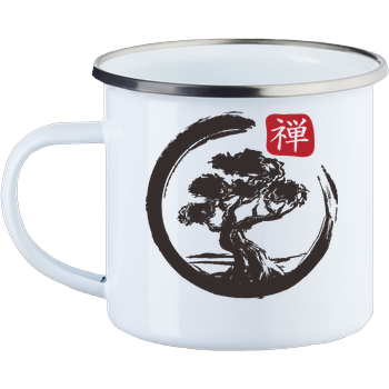 Japanese Bonsai Enamel Mug