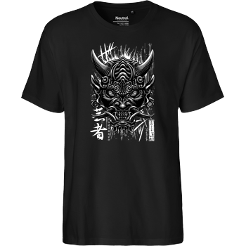Japanese oni demon Fairtrade T-Shirt - black