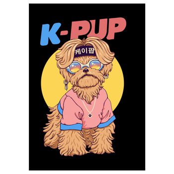 K-Pup Art Print black