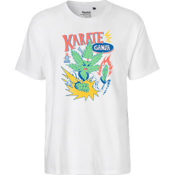 Karate Ganja Fairtrade T-Shirt - white