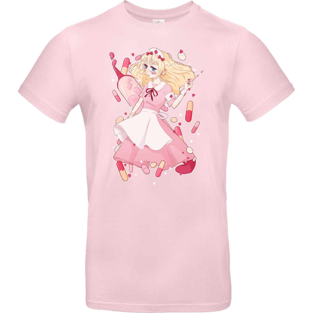 hanakotobahime Kawaii Nurse T-Shirt B&C EXACT 190 - Light Pink