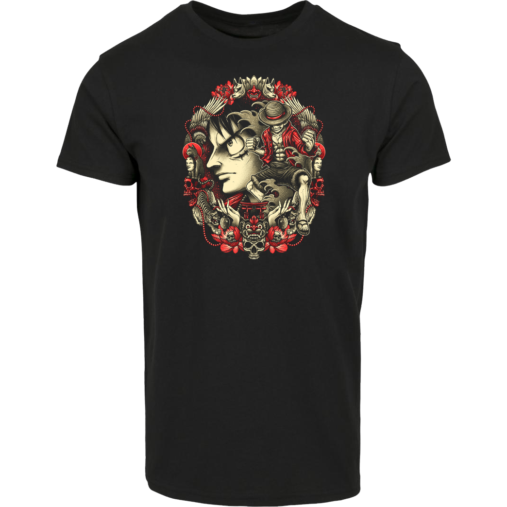glitchygorilla King of the Pirates T-Shirt House Brand T-Shirt - Black