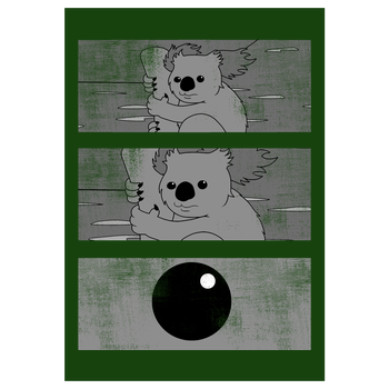 Koala Art Print green