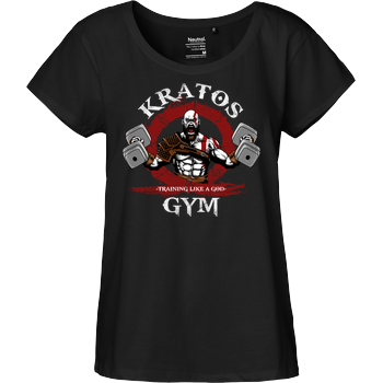 Kratos Gym Fairtrade Loose Fit Girlie - black