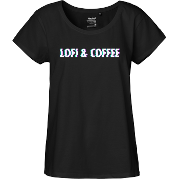 Lofi & Coffee Fairtrade Loose Fit Girlie - black