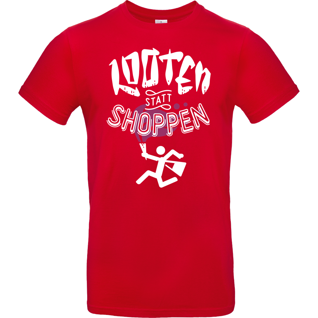 JUMABC Looten statt Shoppen T-Shirt B&C EXACT 190 - Red