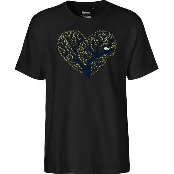 Love is where the nest is Fairtrade T-Shirt - black