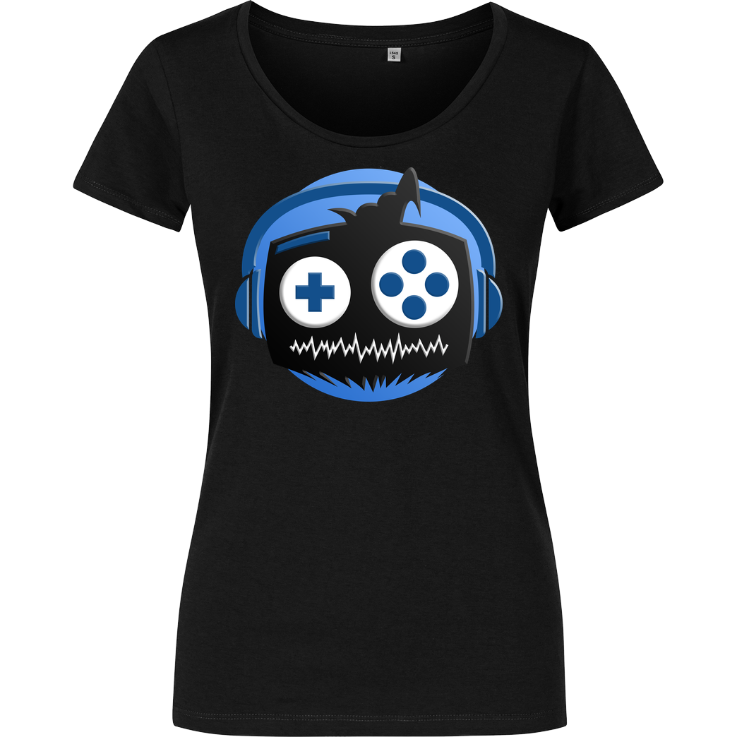deMichl Luz_blue T-Shirt Girlshirt schwarz