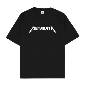 Metadata Oversize T-Shirt - Black
