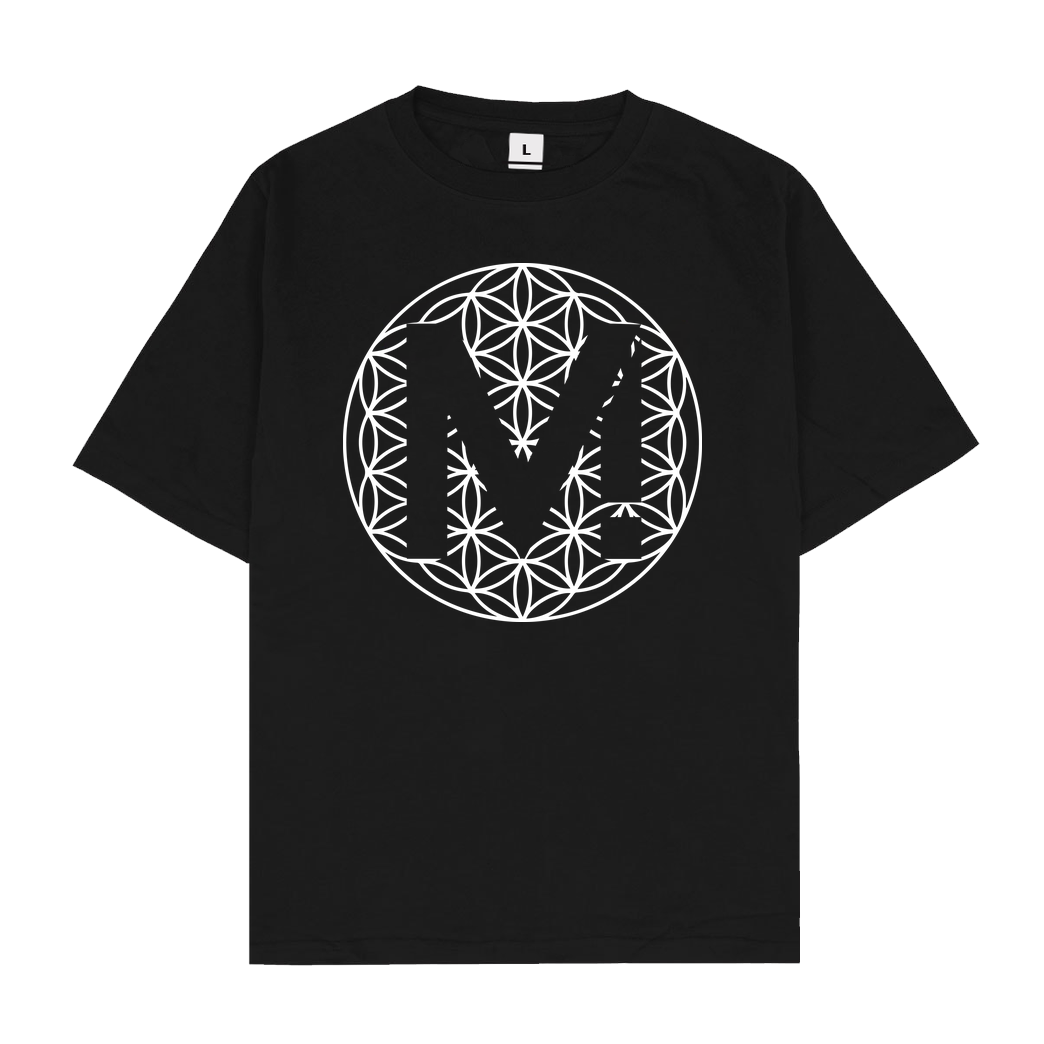 Methodisch inkorrekt! Methodisch Inkorrekt - Blume des Lebens T-Shirt Oversize T-Shirt - Black