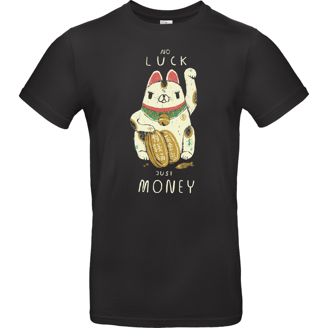 Louis Roskosch Money Cat T-Shirt B&C EXACT 190 - Black