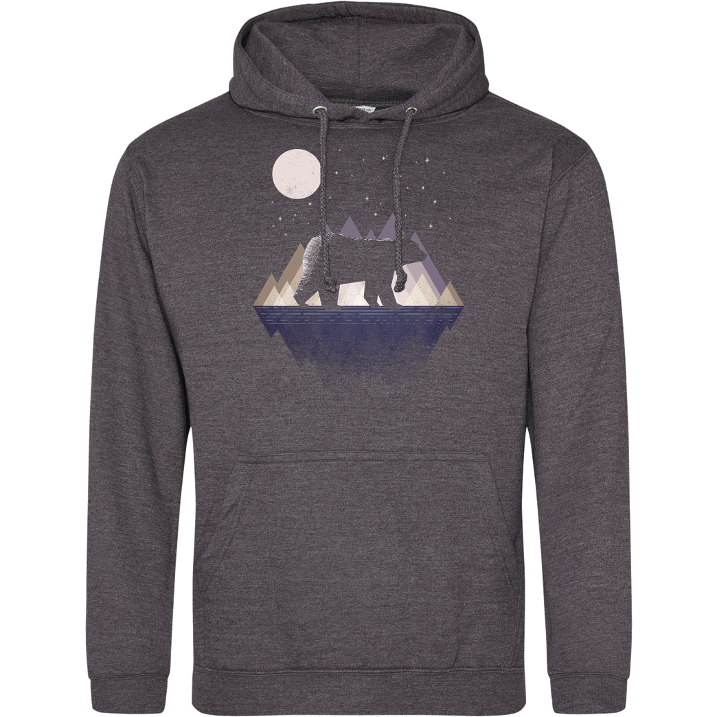 Rocketman moon bear solid Sweatshirt JH Hoodie - Dark heather grey