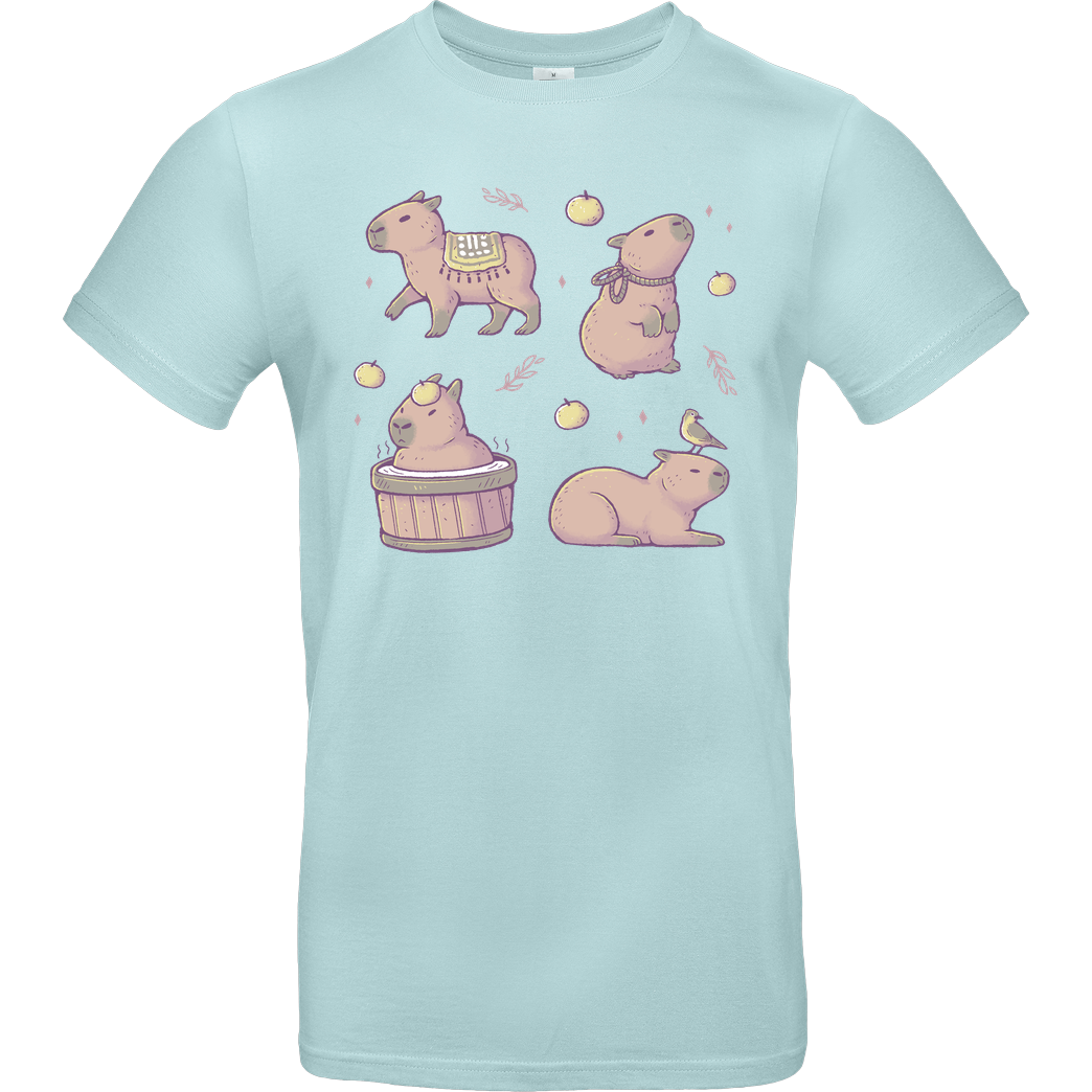 xMorfina More Capybaras T-Shirt B&C EXACT 190 - Mint
