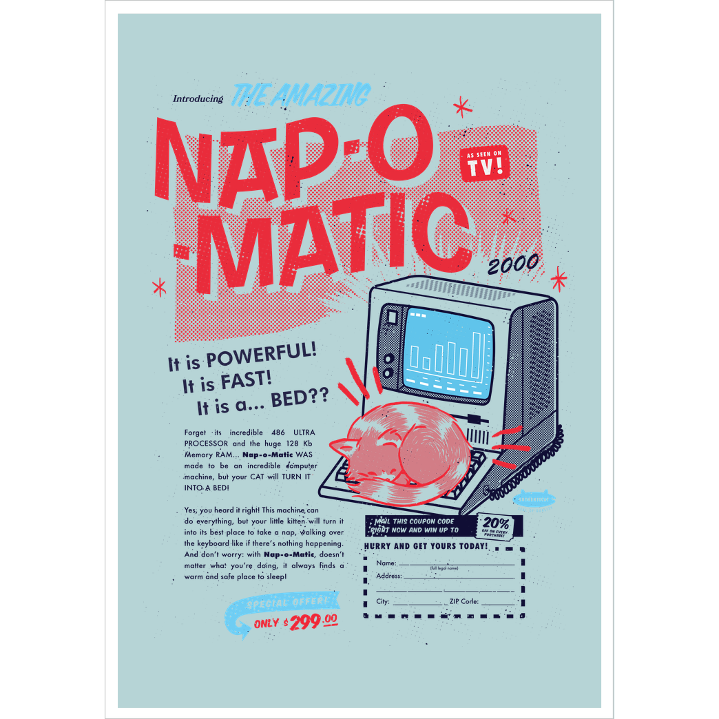 Vo Maria Nap-o-Matic Druck Art Print mint