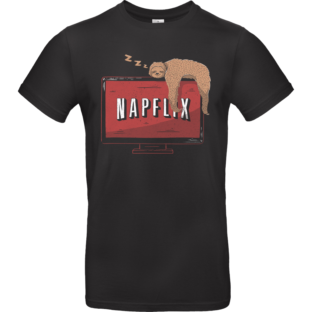 EduEly Napflix T-Shirt B&C EXACT 190 - Black