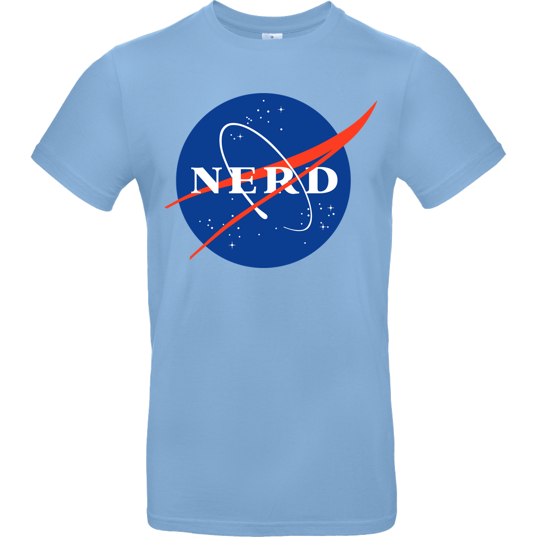 #Soilpunk NASA - NERD T-Shirt B&C EXACT 190 - Sky Blue