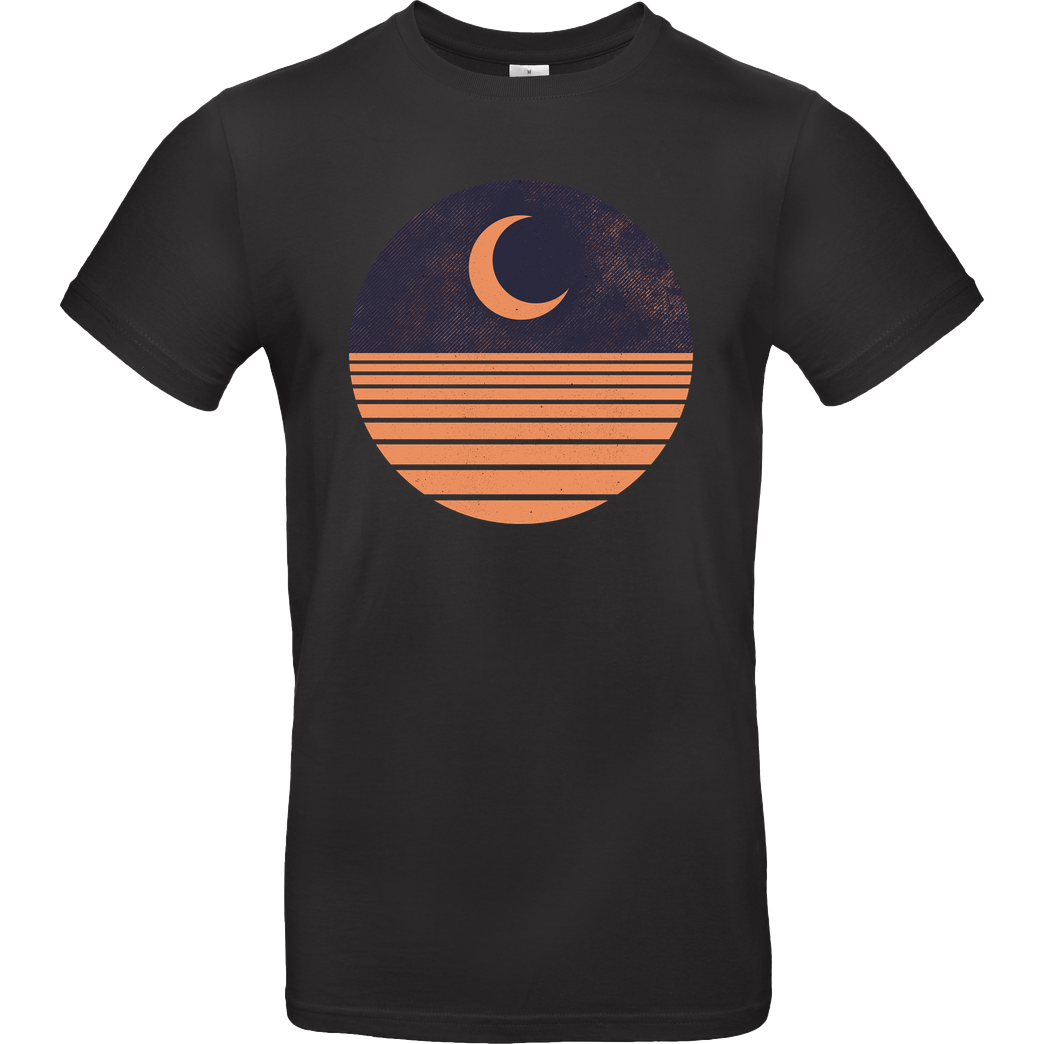 Rocketman Night Moon T-Shirt B&C EXACT 190 - Black