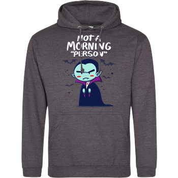 Not a Morning Person JH Hoodie - Dark heather grey