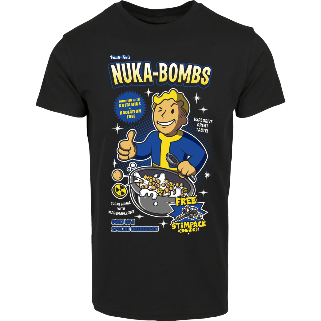 OlipopArt Nuka Bombs T-Shirt House Brand T-Shirt - Black