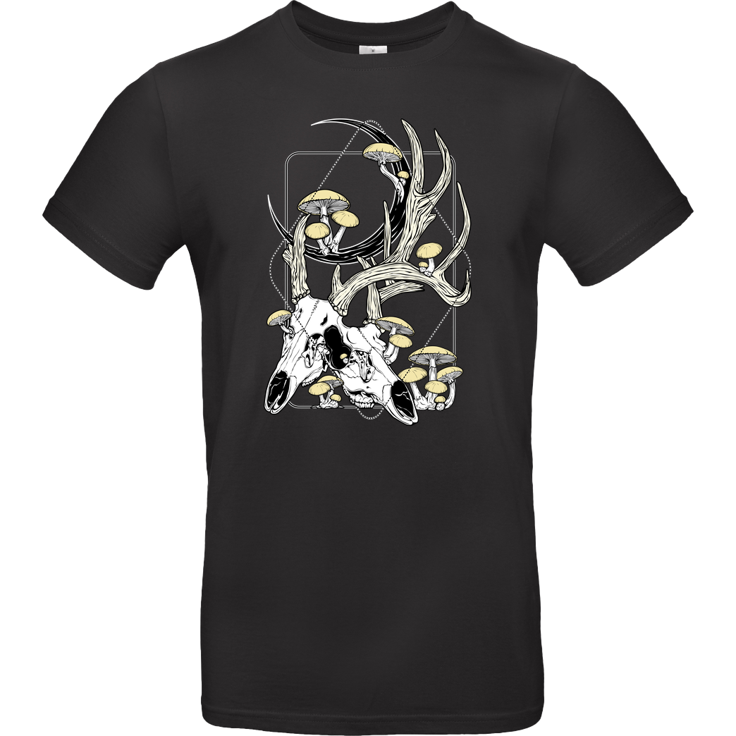 vonKowen Oh Deer! T-Shirt B&C EXACT 190 - Black