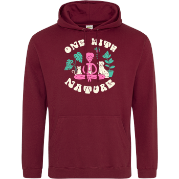 One with Nature JH Hoodie - Bordeaux