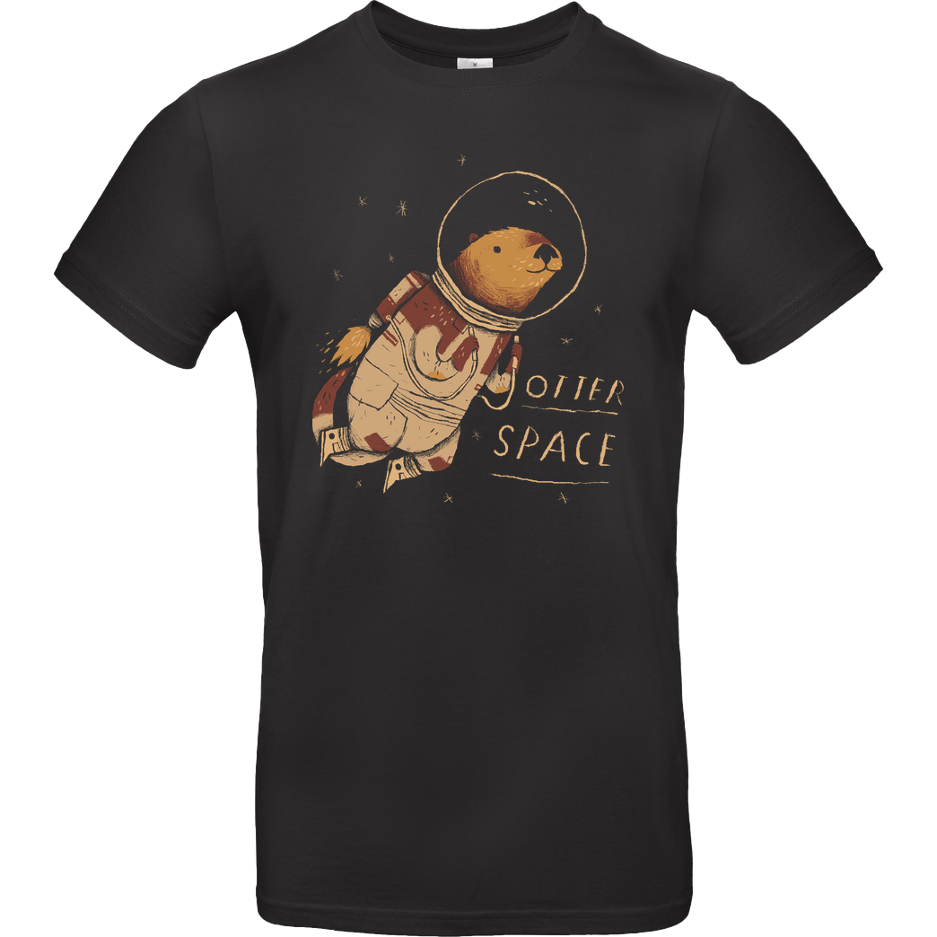 Louis Roskosch Otter Space T-Shirt B&C EXACT 190 - Black