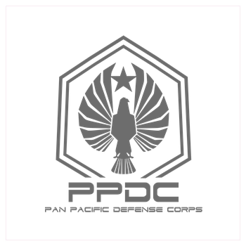 Pan Pacific Defense Corpse Art Print Square white