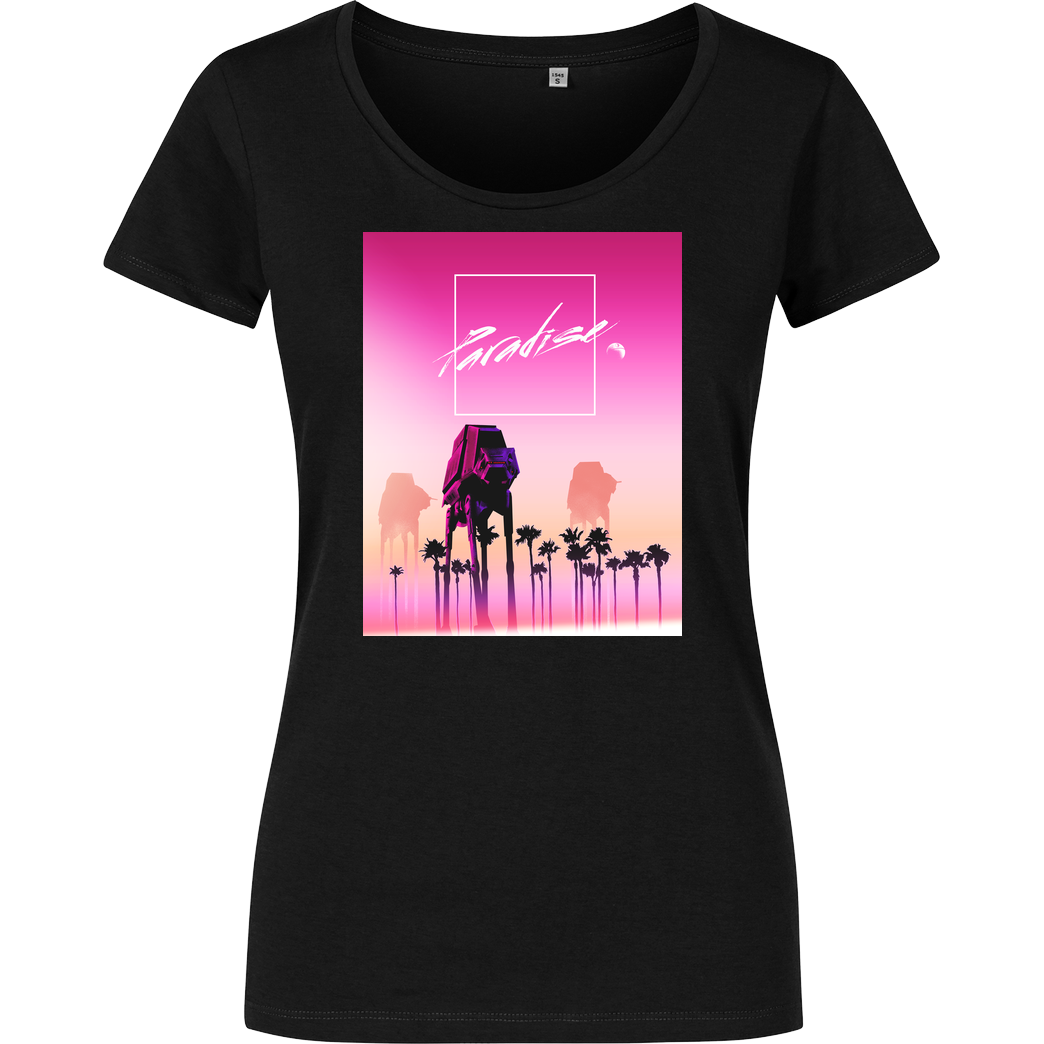 zerobriant Paradise T-Shirt Girlshirt schwarz