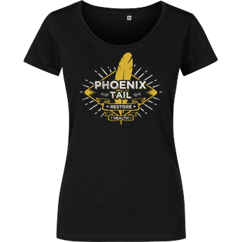 Phoenix Tail Girlshirt schwarz