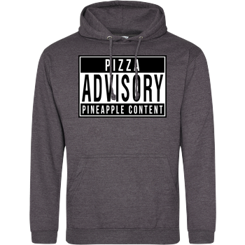 Pizza Advisory! JH Hoodie - Dark heather grey
