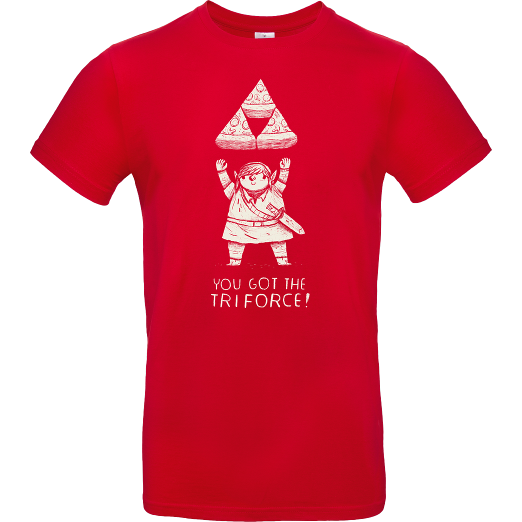 Louis Roskosch Pizza Force T-Shirt B&C EXACT 190 - Red