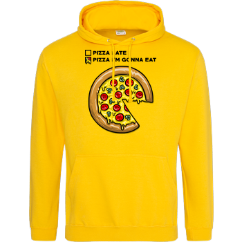 Pizza Pie Chart JH Hoodie - Gelb