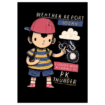 PK Thunder Art Print black